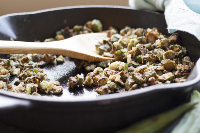 Skillet Fried Okra
